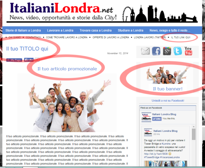 Italiani a Londra: promuoviti!